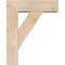 Ekena Millwork Traditional Block Smooth Bracket w/ Offset Brace, Douglas Fir, 5 1/2"W x 16"D x 20"H BKT0604X16X20TRA05SDF - alternate 2
